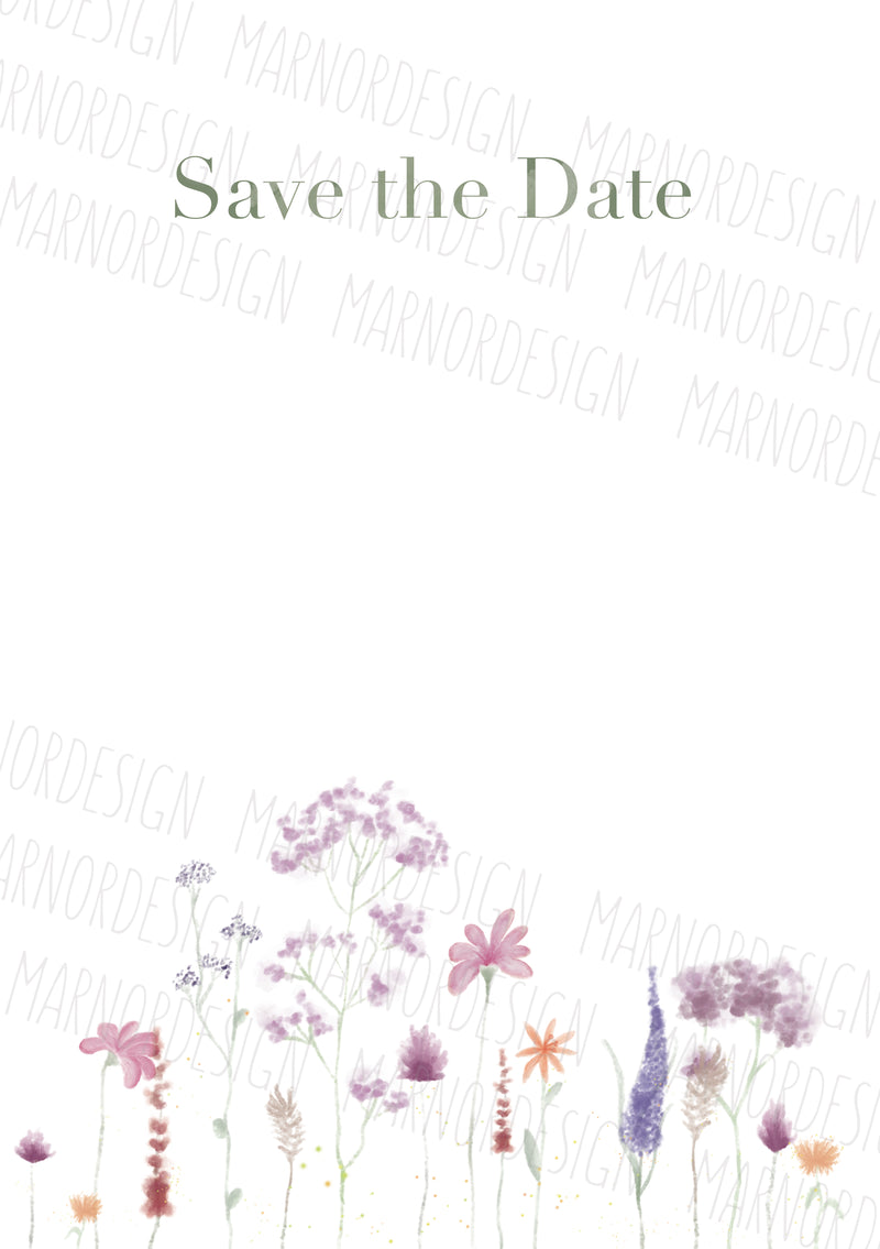 Wedding Concept - Gardenflower Gold / Silver / Green (Print@Home)