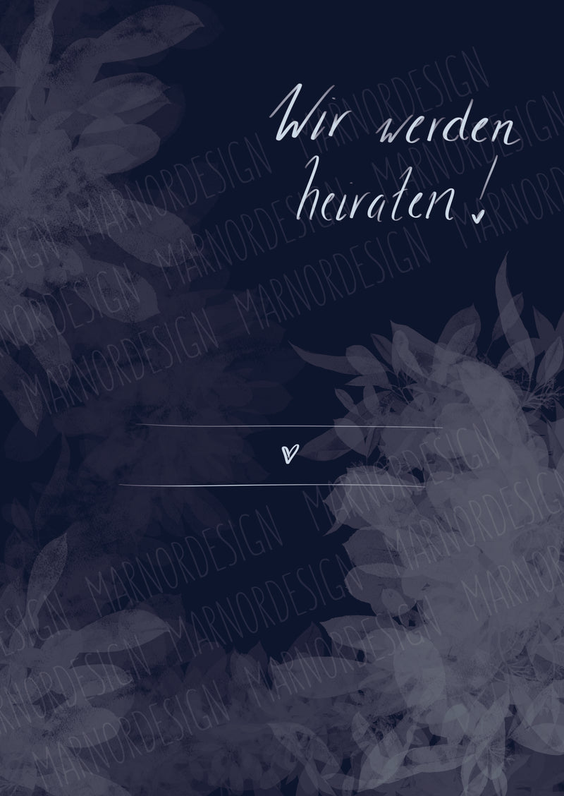 Wedding Concept - BlueLeaves (Print@Home)