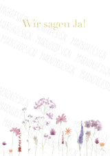 Wedding Concept - Gardenflower Gold / Silver / Green (Print@Home)