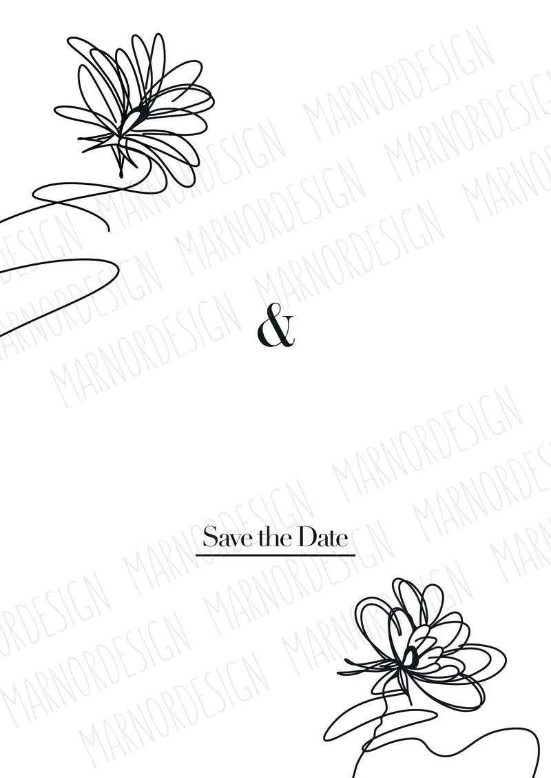 Wedding Concept - BlackWhite Abstract (Print@Home)