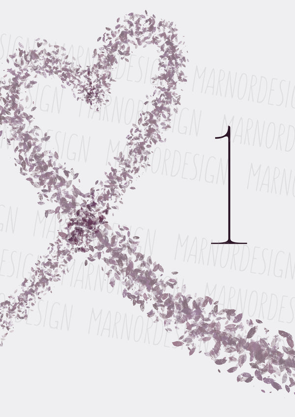Wedding Concept - HeartLeaves White (Print@Home)