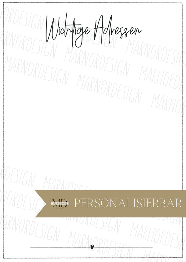 Wedding Concept - Heartline (Print@Home) - Personalisierbar