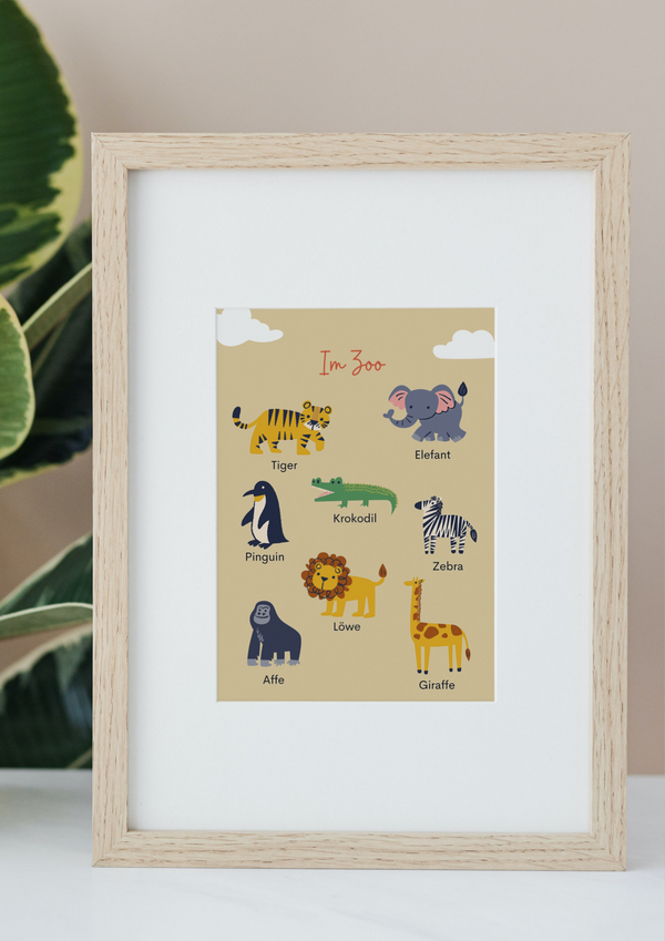 Digitales Poster - "Im Zoo" (Print@Home)