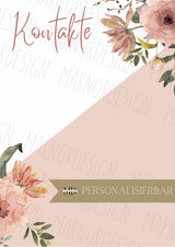 Wedding Concept - Nude Diagonal Flower (Print@Home) - Personalisierbar